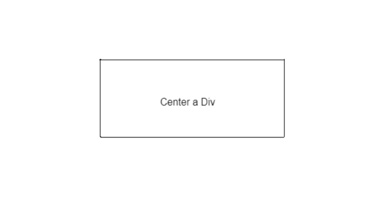 How to center a Div using HTML, CSS