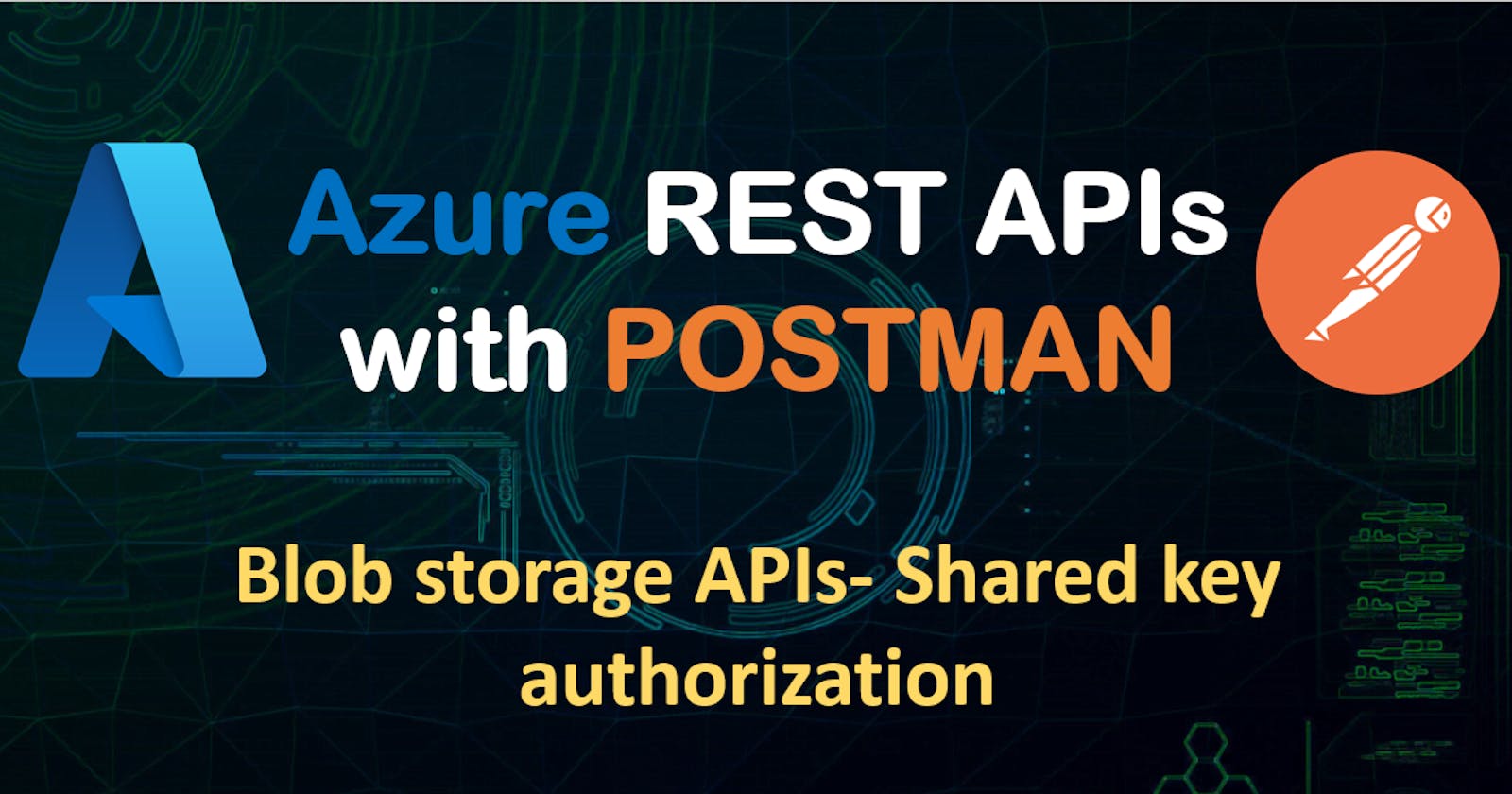 Azure blob storage - upload blob using REST API and shared key authorization header in postman