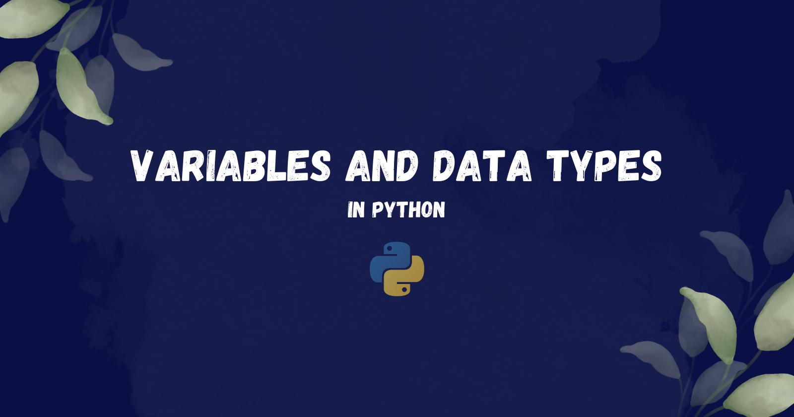 Variables and Data types