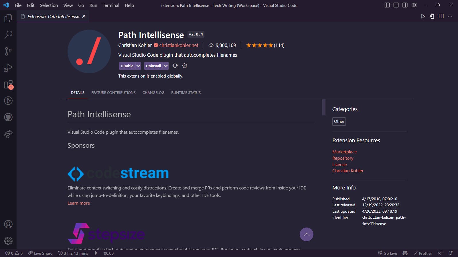 Path Intellisense