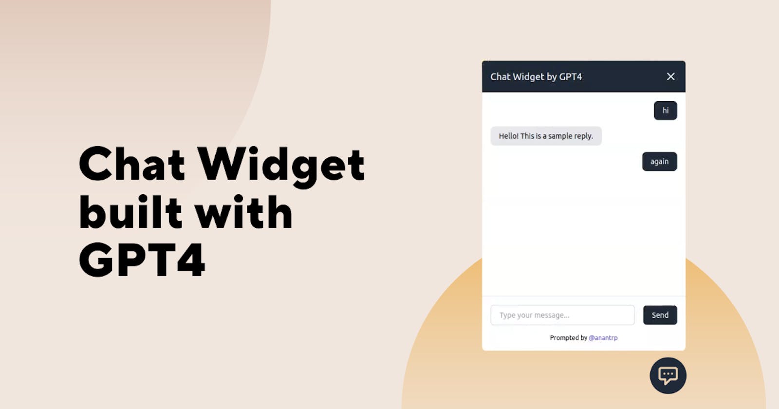 How I built a chat widget with ChatGPT in under an hour