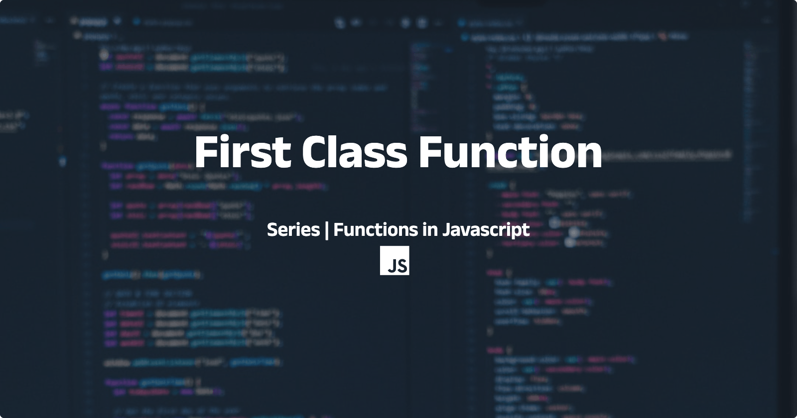 First Class Function in JS