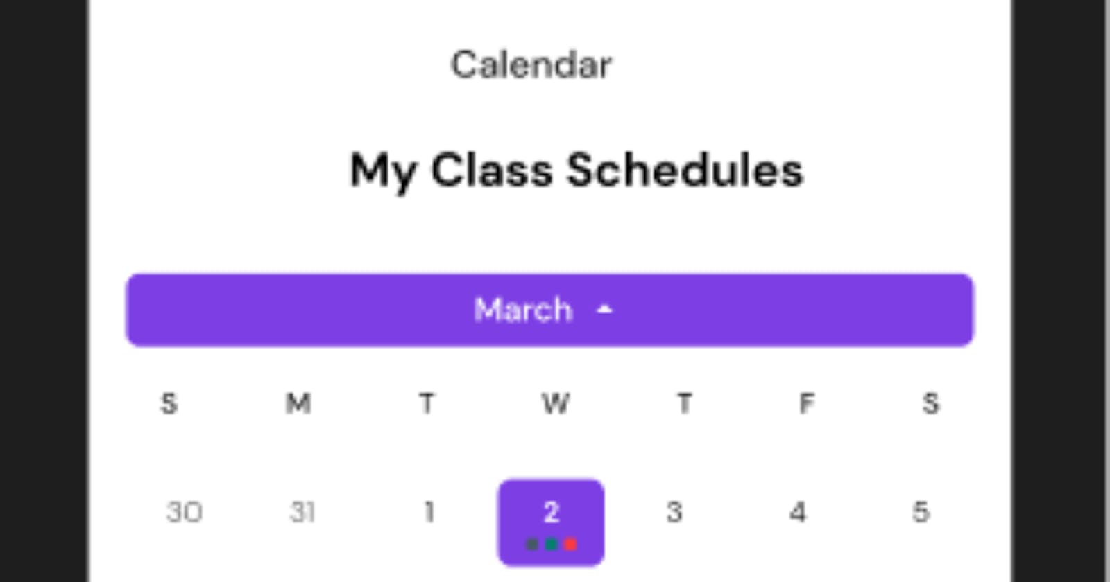 Building a Customizable Calendar UI in Flutter: A Beginner's Journey to Mastery