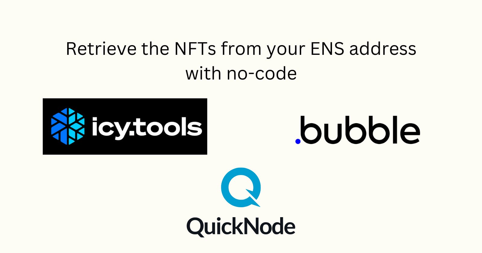 Retrieve the NFTs from your ENS address with no-code