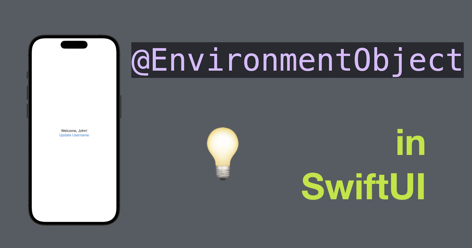 EnvironmentObject in SwiftUI