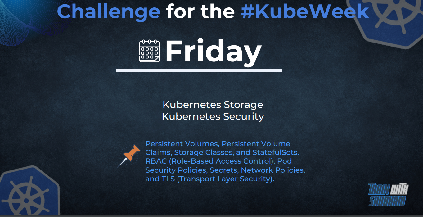 Kubernetes Storage and Kubernetes Security
