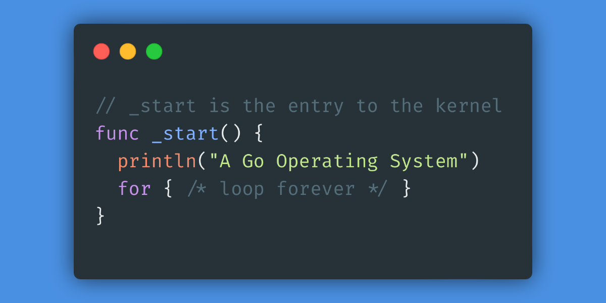 Writing an OS in Go: The Bootloader