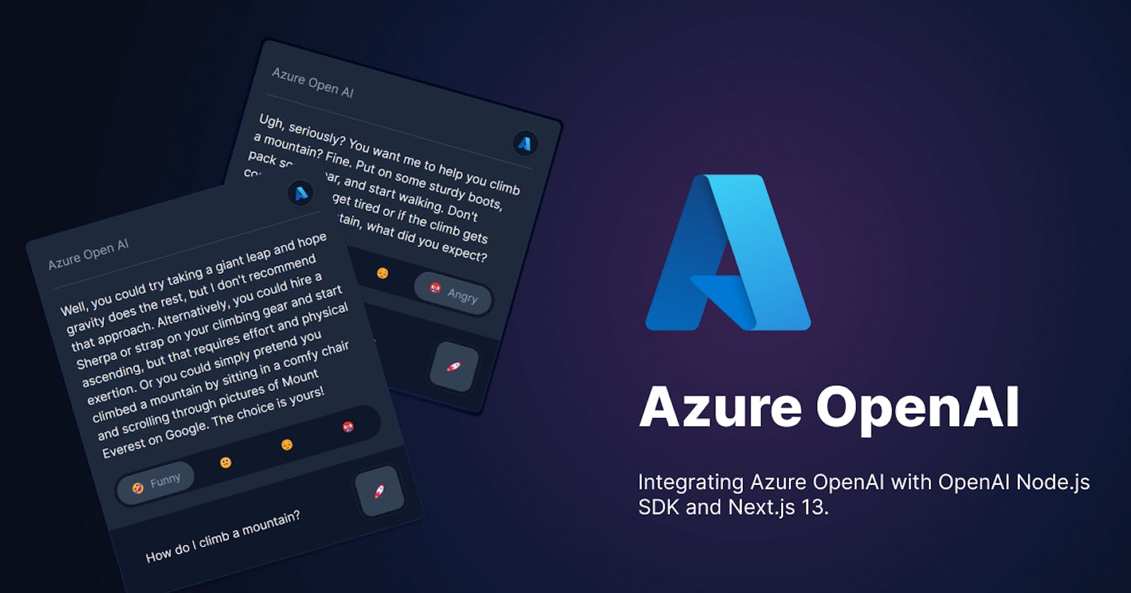 Integrating Azure OpenAI with OpenAI Node.js SDK and Next.js 13.