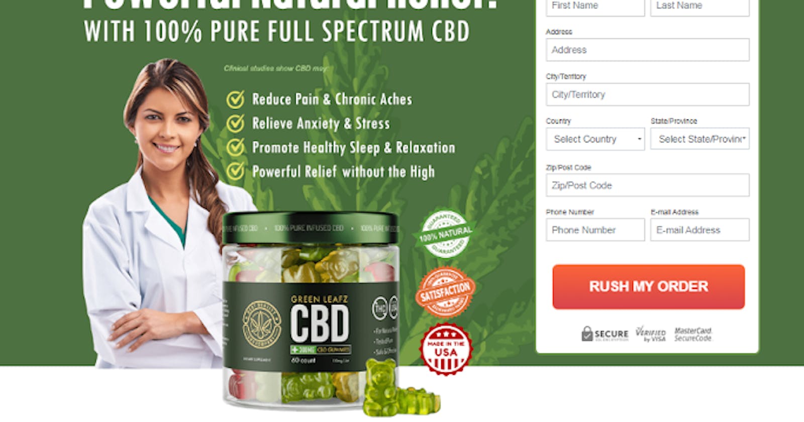 Green Leafz CBD Gummies Canada: Reviews, Benefits, Chronic Pain, Anxiety, Ingredients, Side Effects, {2023 Best Gummies} & Discount Price, Buy!
