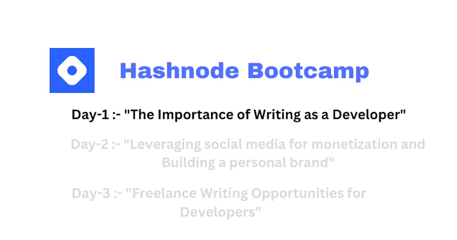 Hashnode Bootcamp Day1:-