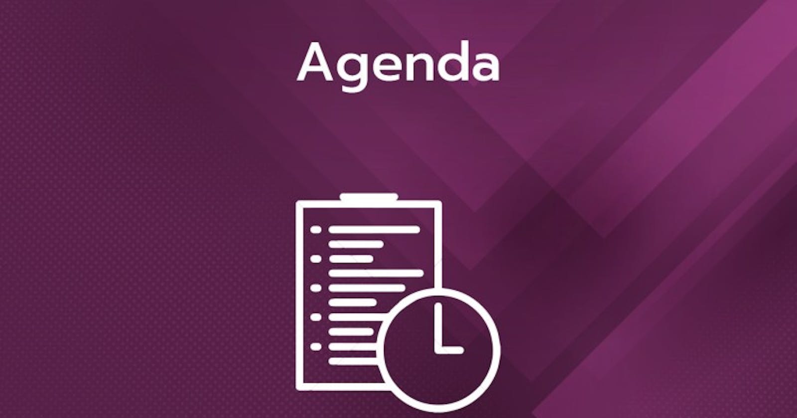 Create Agenda Section in Event Pages