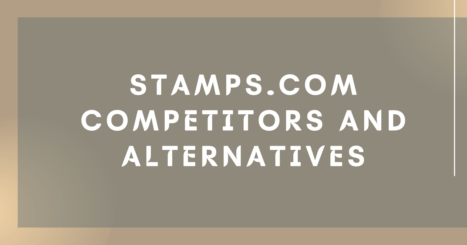 Stamps.com Competitors and Alternatives