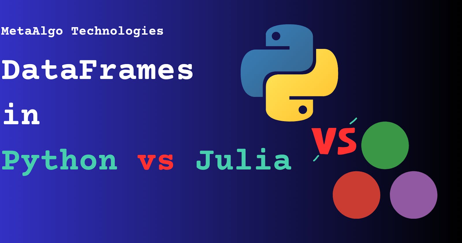 DataFrames in Python vs Julia