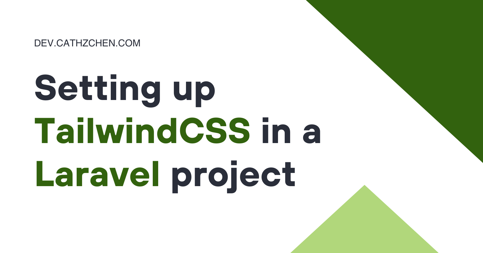 Setting Up TailwindCSS In A Laravel Project