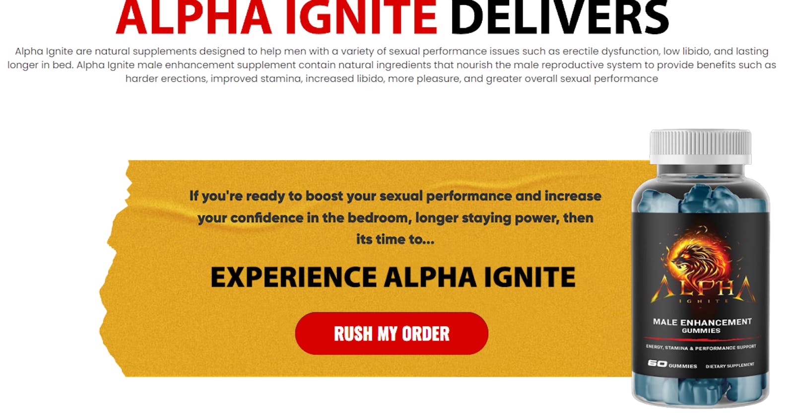 Alpha Ignite Male Enhancement Gummies: The Natural Way to Boost Your Performance!
