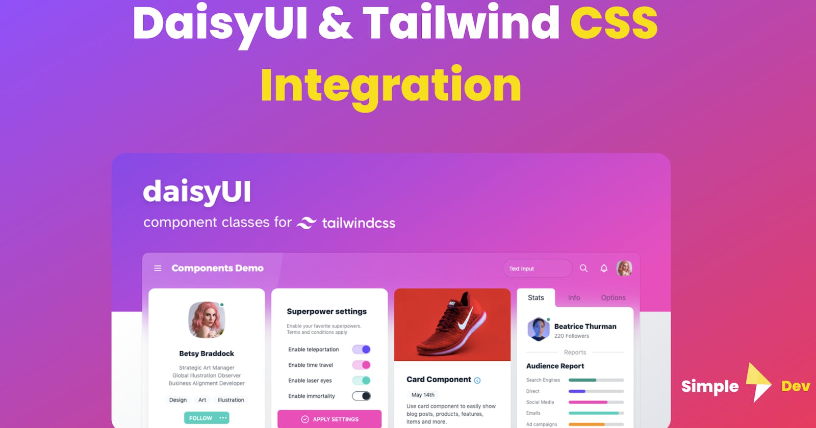 Integrating DaisyUI & Tailwind CSS for Stunning Interfaces