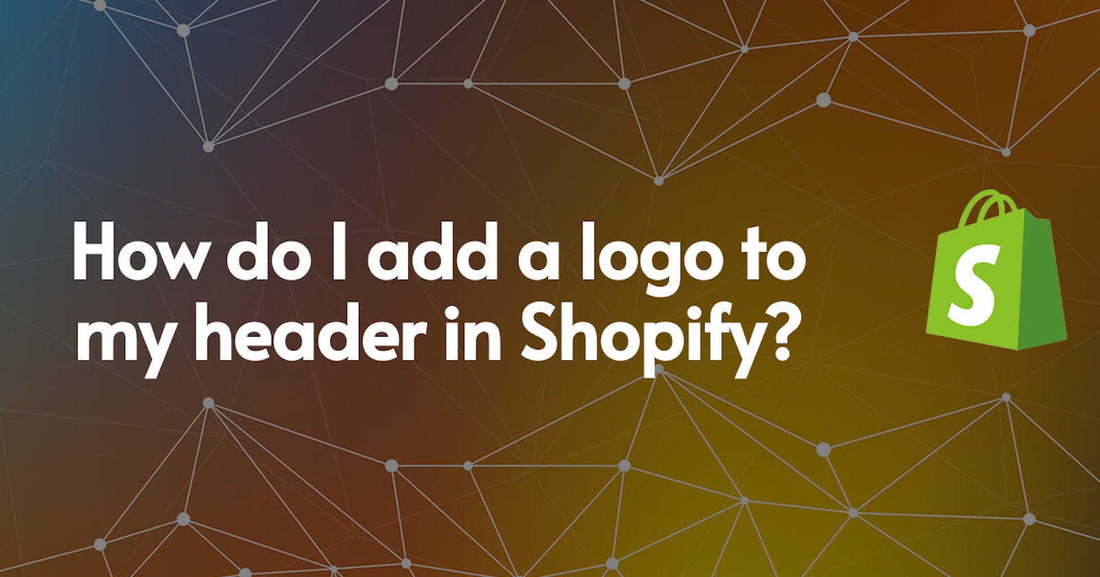 How do I add a logo to my header in Shopify?