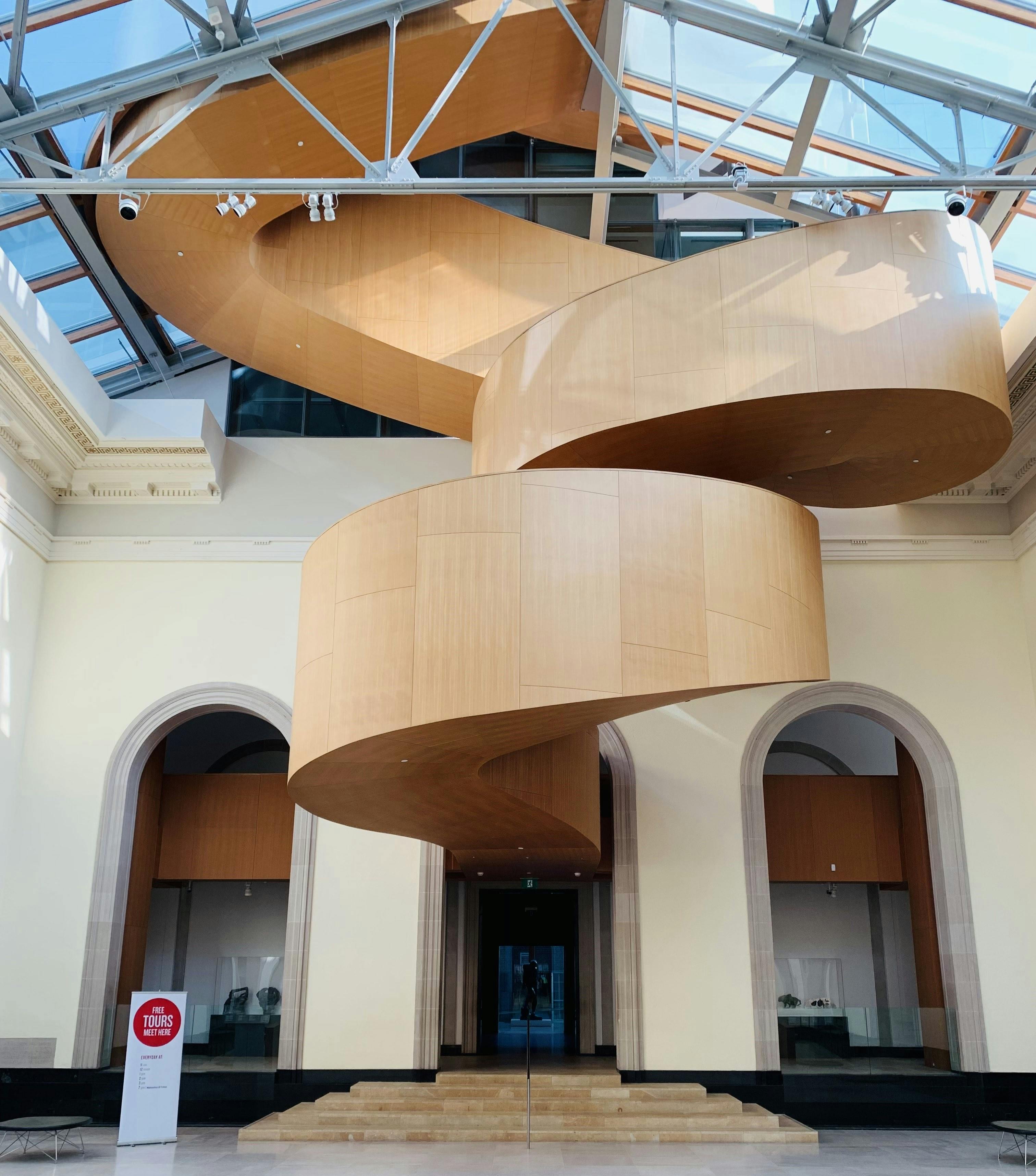 AGO's iconic Frank Gehry-designed spiral staircase