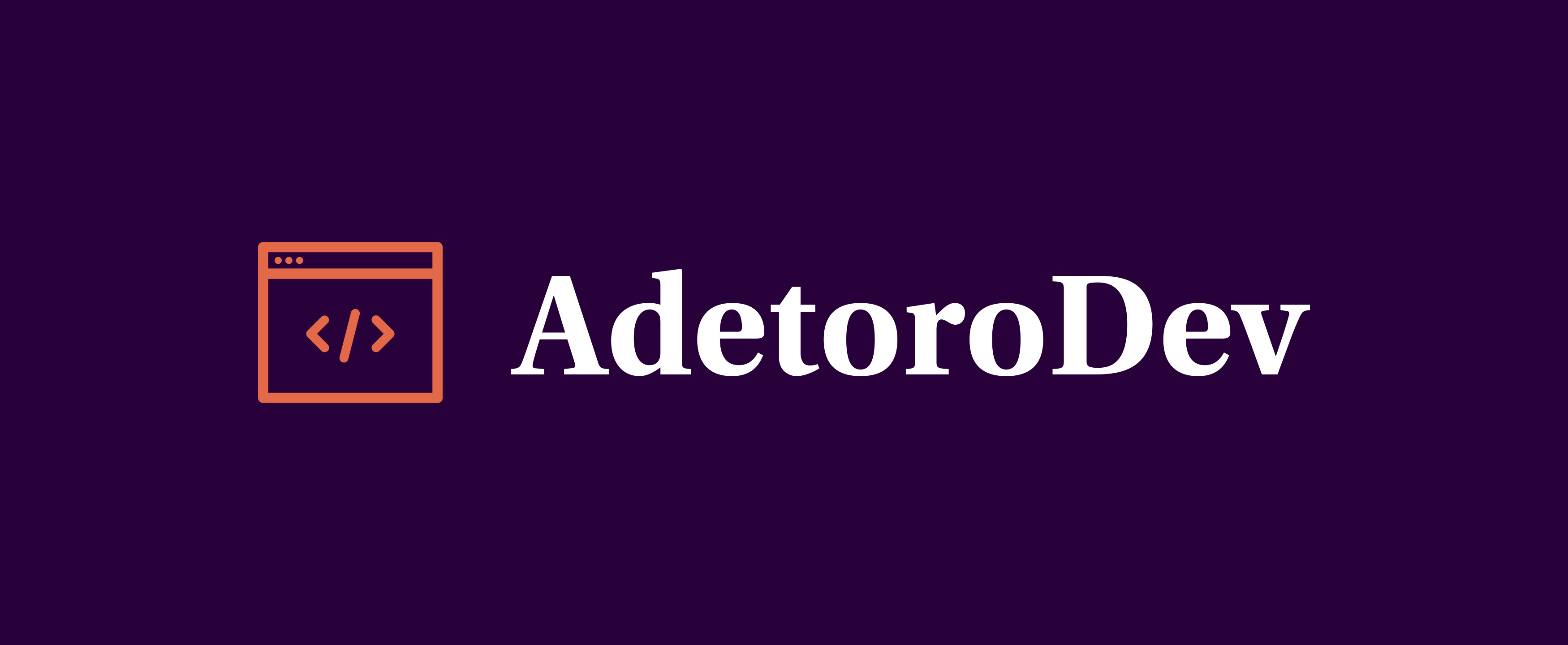 AdetoroDev Notes