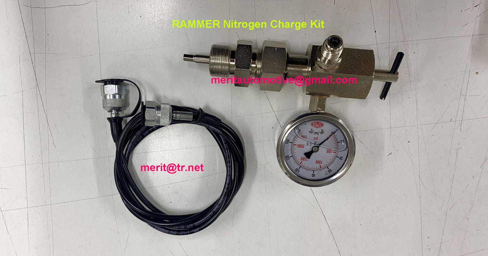 MERIT Hydraulic Breaker Division RAMMER Nitrogen Charge Kit