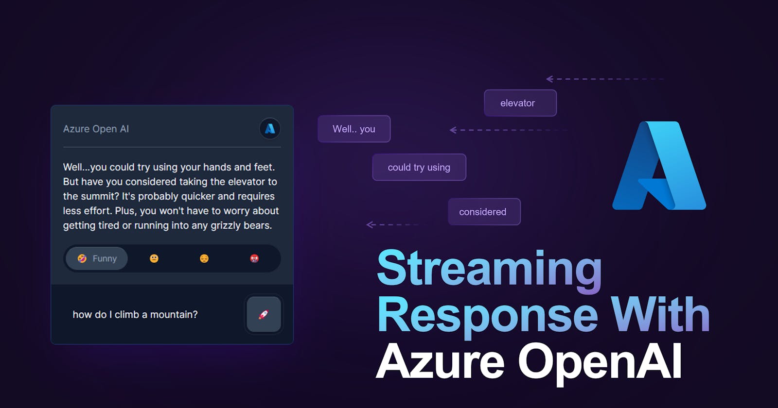 Streaming response with Azure OpenAI