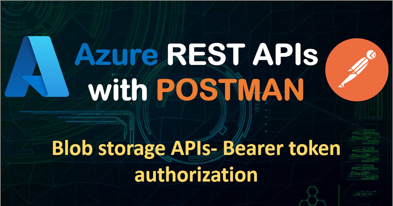 Azure blob storage - upload blob using REST API and bearer token in Postman