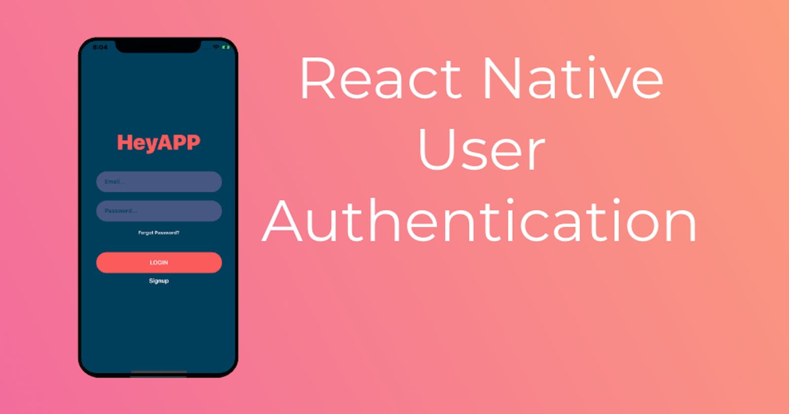 How can authentication tokens be stored on a device in a React Native app, and what are some examples of storage options?