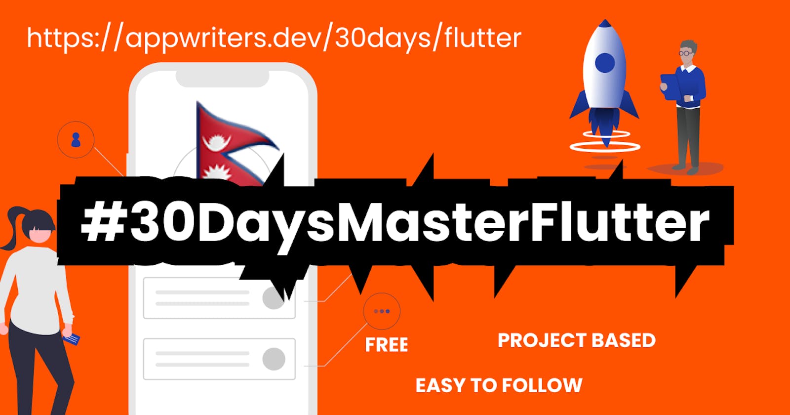 Take on the #30DaysMasterFlutter Challenge and Learn Flutter & Dart with Real-World Projects!