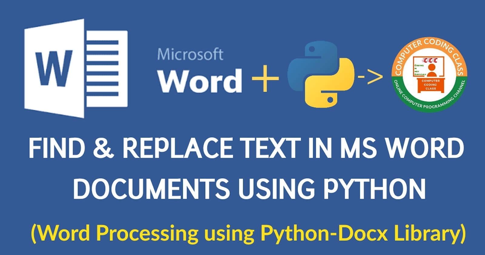 Find and Replace Text in Word Document using Python.