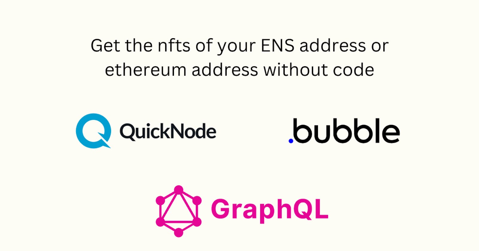 Get the nfts of your ENS address or ethereum address without code