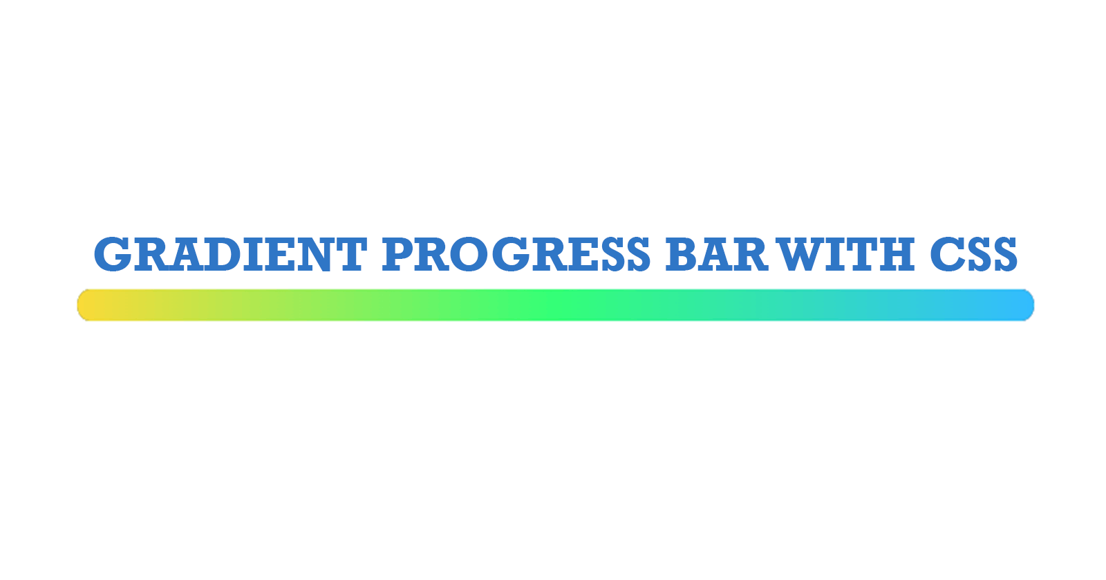 Create a gradient progress bar with CSS
