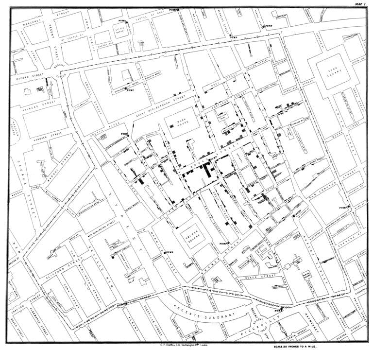 John Snow's Cholera Map