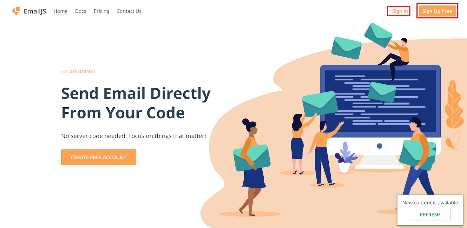 How to use EmailJS for a Contact Us page