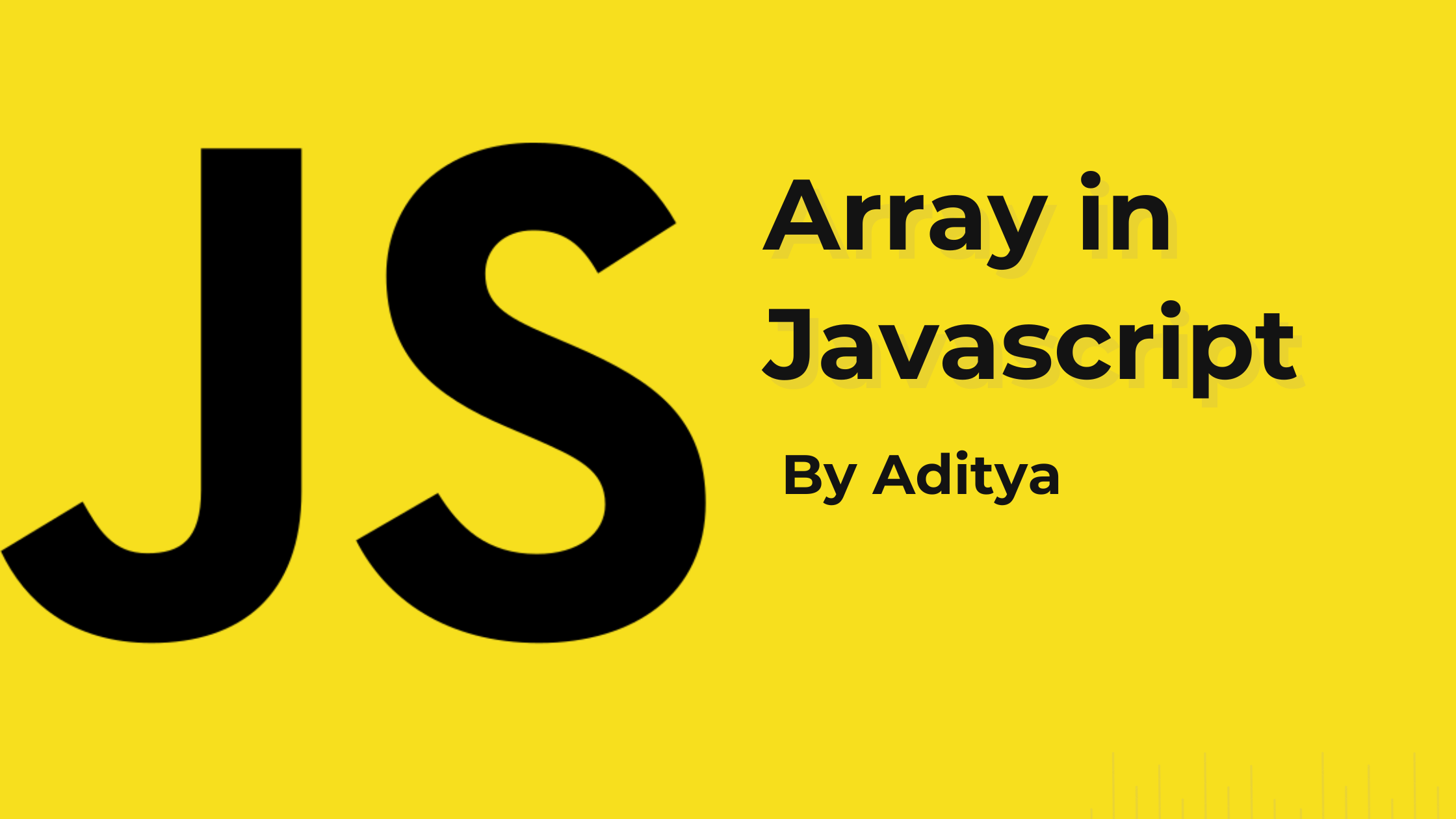 Array in JavaScript