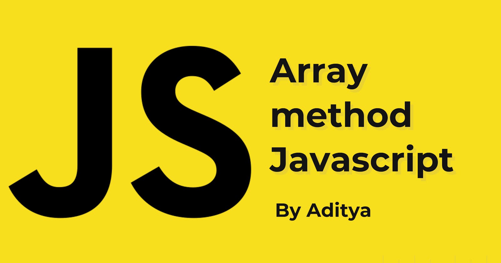 Array method in JavaScript