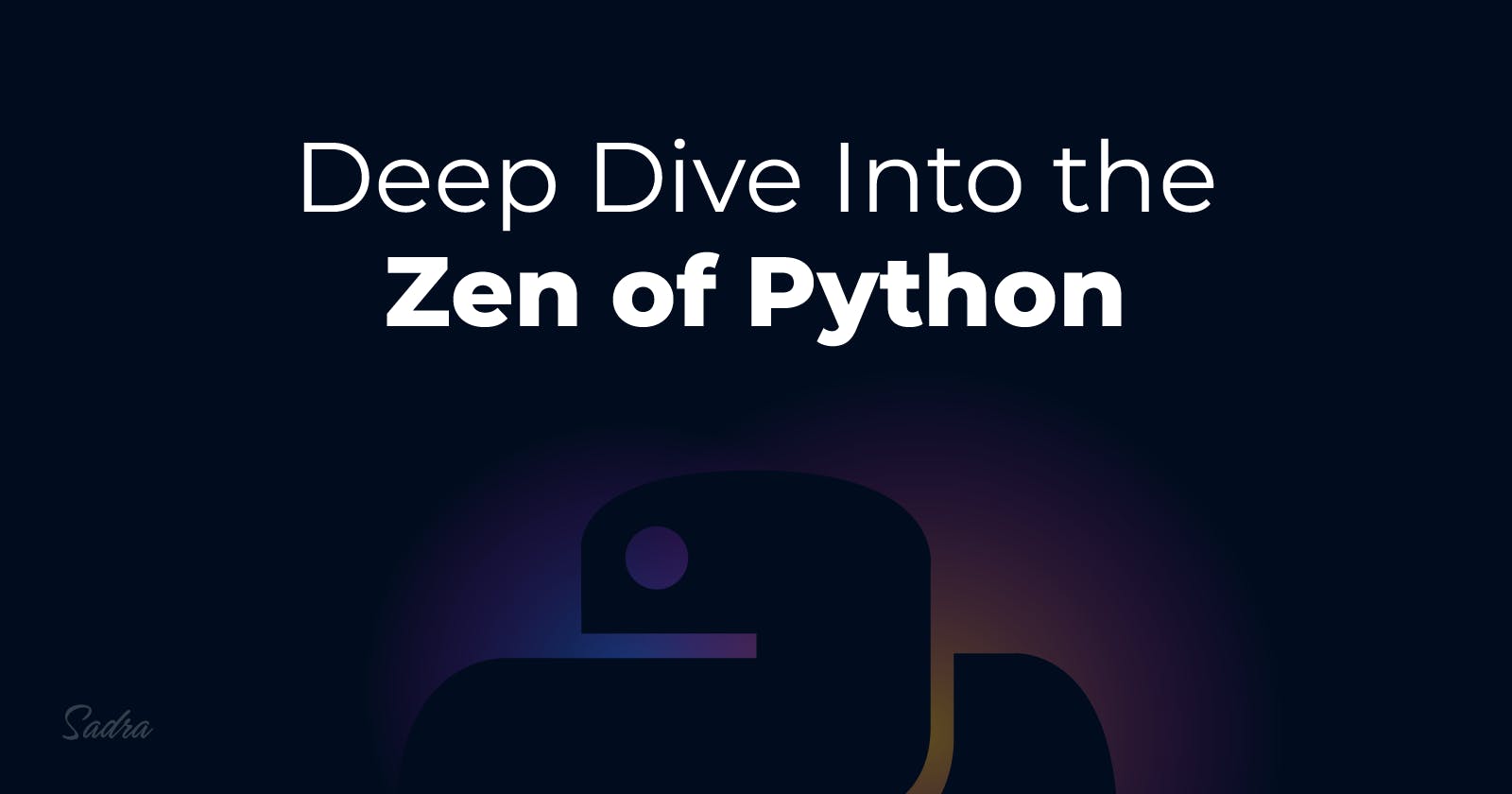 Deep Dive Into the Zen of Python