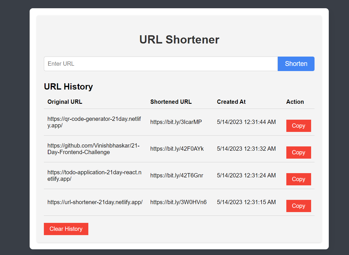 Day 6: Building a URL Shortener with React: A Step-by-Step Guide 🚀