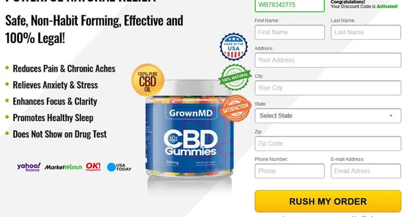 GrownMD CBD Gummies {Urgent Warning} It Is Fake OR Scam? Read More