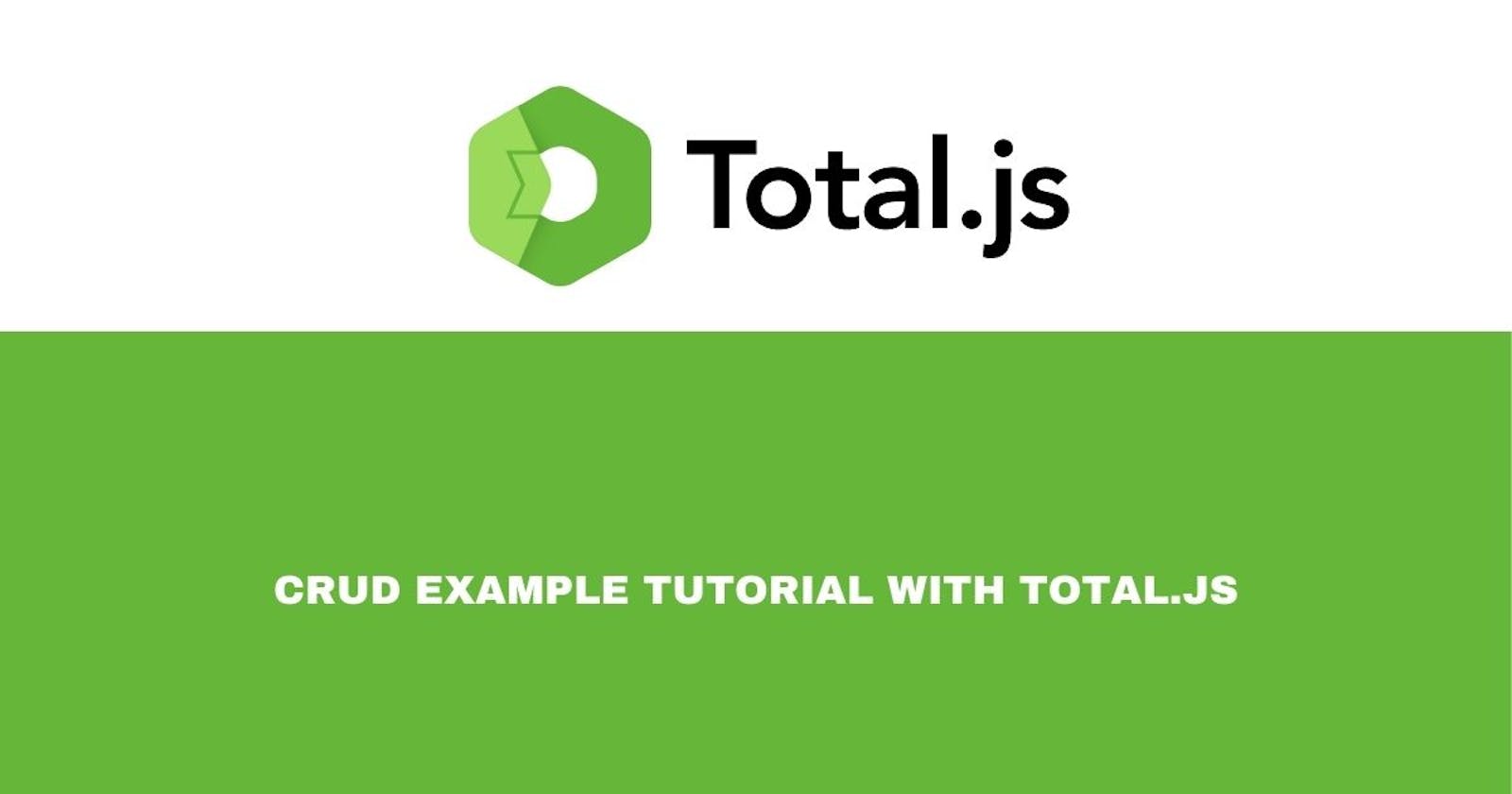 Blog post tutorial with total.js