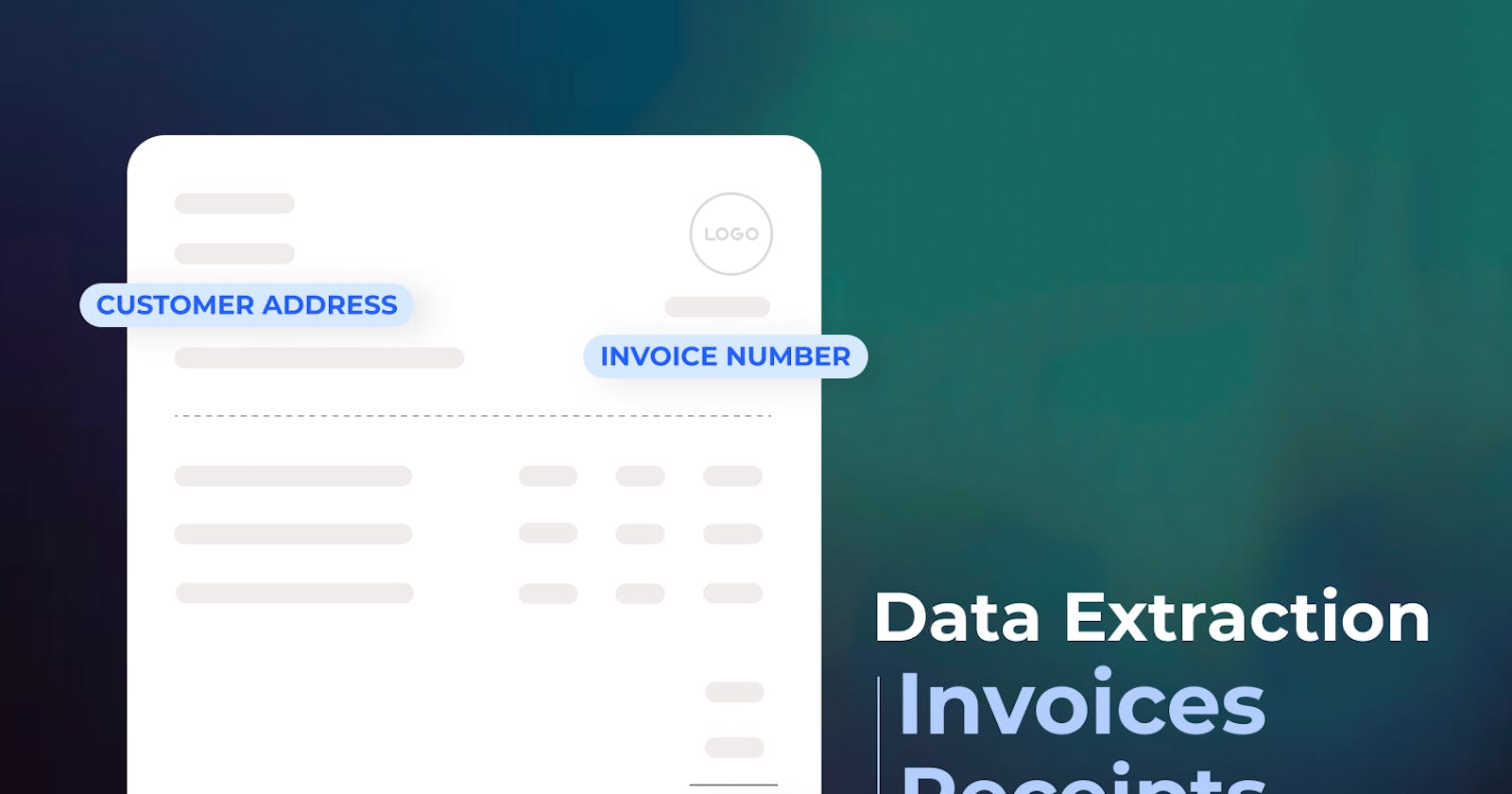 How to extract data from invoices or receipts?