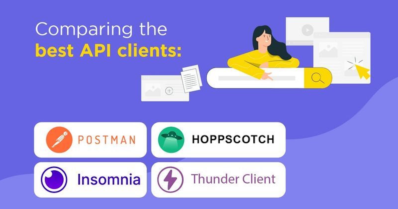 Comparing The Best API Clients: Postman vs Hoppscotch vs Insomnia vs ThunderClient