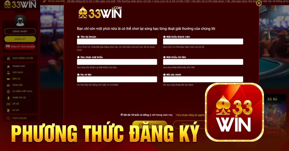 ⚡️Link Tạo Tài Khoản 33WIN Mới Nhất