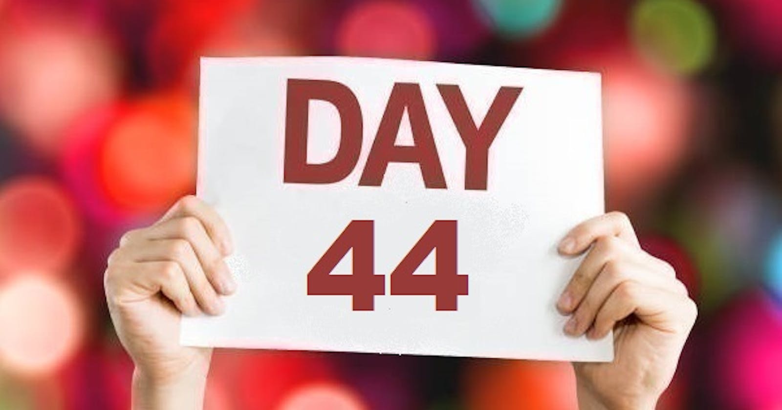 Day44 ----> 90DaysOfDevOps Challenge @TWS