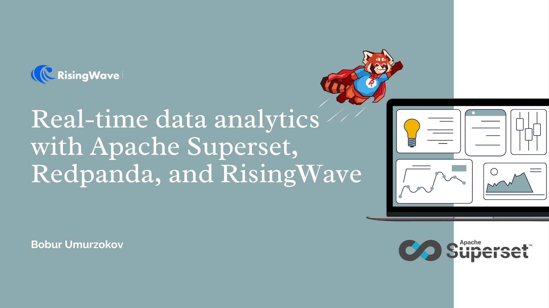 Real-time data analytics with Apache Superset, Redpanda, and RisingWave