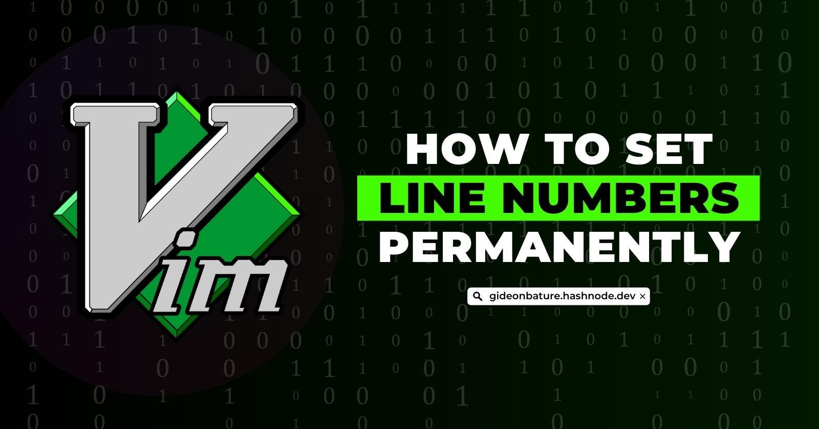 How to Set Line Numbers in Vim Permanently