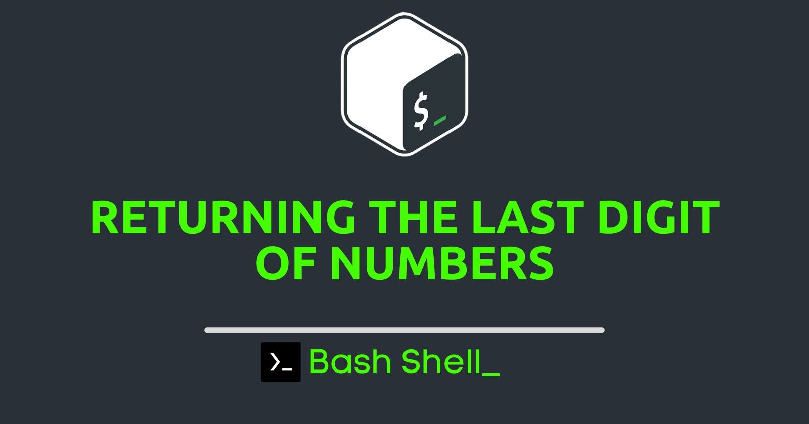 How to Return the Last Digit of a Number in Bash