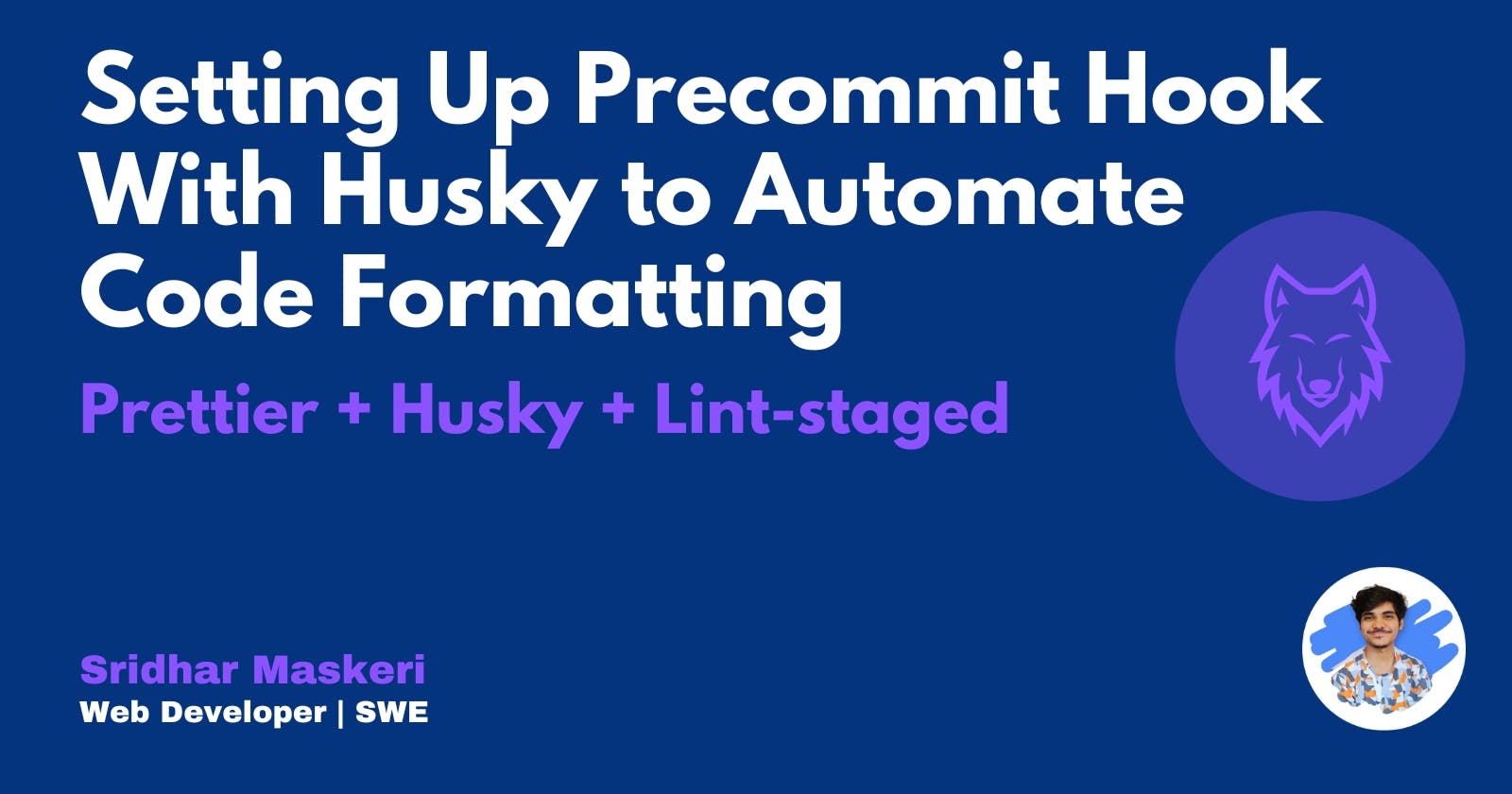 Setting up pre-commit hook with husky to automate code formatting🪝