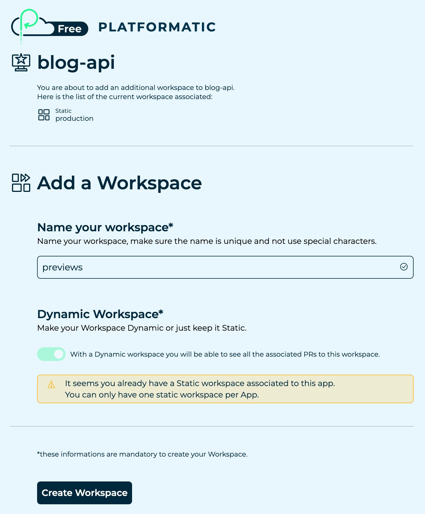 Create a dynamic app workspace - 02