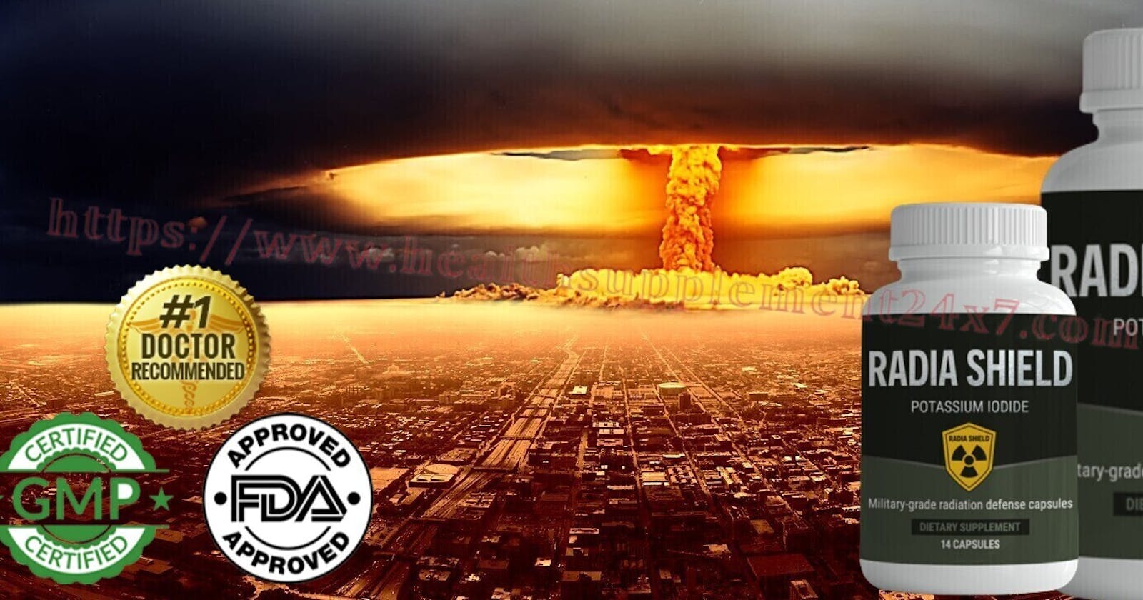 Radia Shield (Potassium Iodide Supplement) Military-Grade Defense Capsules To Protect Officials And Their Families